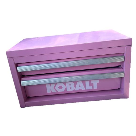NWOB Kobalt 2 Drawer Hot Pink Mini Tool Box Craft Make-up - Picture 11 of 11